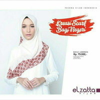 ELZATTA Hijab Jilbab Kerudung Segi Empat Kaila Laronza