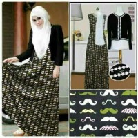TERBARU 2018 setelan elissa maxi set 3 in 1 baju muslim remaja wanita