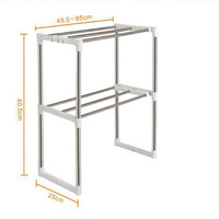 Jual Microwave Storage Rack Rak portable serbaguna 2 susun