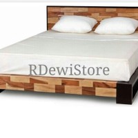Tempat tidur, dipan, ranjang, minimalis kayu jati modern unik