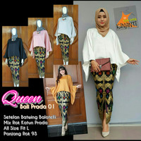QUEEN PRADA 01, Grosir Dress Batik Tanah Abang, Grosir Dress BatIK