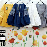 baju blouse blus katun import mix brokat jan