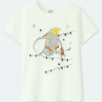Uniqlo Woman Tshirt Soundofdisney Elephant / Kaos Wanita / Baju Wanita