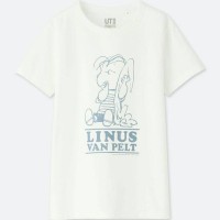 Uniqlo Woman Tshirt Peanuts White / Kaos Wanita / Baju Wanita