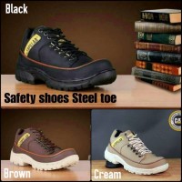 SEPATU PRIA CATERPILLAR MARSHAL SAFETY SHOES LOW BOOTS UJUNG BESI