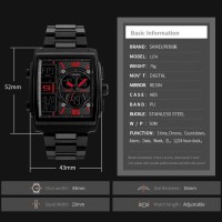 Jam Tangan Terbaru Pria Unik Dual Time Anti Air Skmei 1274 Original -