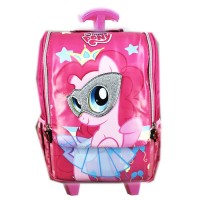 Tas Troley Sekolah Anak TK Pony Pinkie Full Motif Jepang