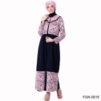 FGN 0015 | Baju Gamis Wanita Muslim branded Garsel Fashion 2018