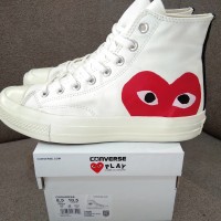 SEPATU CONVERSE CDG HI CREAM ORIGINAL BNIB TERBARU
