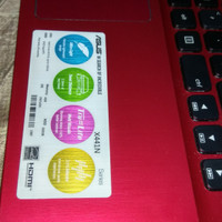 Laptop asus X441N 99,99% Ram 4 gb/500 gb Merah maroon