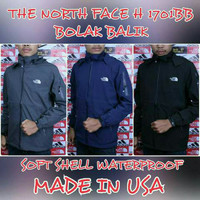 jaket TNF 1701 softshell bolak balik import 2018
