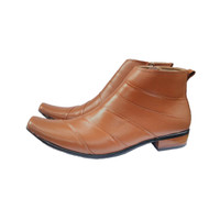 sepatu kulit pantofel ankle boots alexander shoes