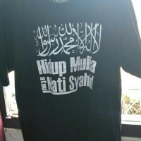 jasa cetak sablon kaos muslim