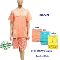 LITTLE BUNNY FLOWER Setelan Big Size / Piyama / baju tidur Anne Claire