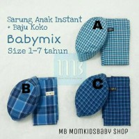 S9049 Sarung Anak Instant dan Peci Set KODE YT9049