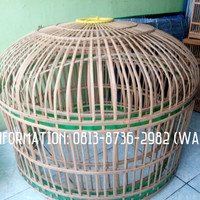 KANDANG AYAM BAMBU 1 SET (ISI 2)