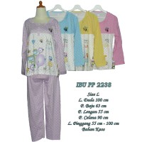 Baju tidur wanita dewasa bahan kaos celana panjang