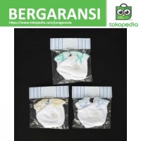 MIYO 3 Set Sarung Tangan & Kaos Kaki Karet Bayi/Baby Putih (0-3M)