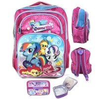 Tas Ransel Sekolah Anak SD My Little Pony Blue - Pink & LB