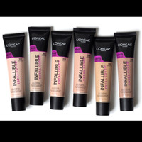 Loreal infallible total cover foundation alas dasar bedak