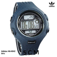 JAM TANGAN COWOK ADIDAS HA-6042 DIAMETER 5CM BIRU