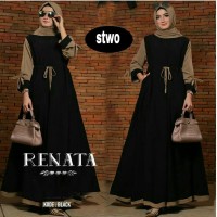 Gamis Renata Dress Baju Panjang Casual Wanita Hijab Baju Modern Trendy