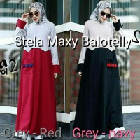 Baju Muslim Wanita Murah Gamis Dress Gaya Baru Stela Dress
