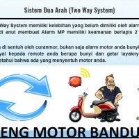 Alarm Motor MP Two Way 2 Arah Remoter Bunyi Stater Jarak Jauh Bagus