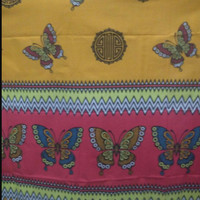 Jual Promo Spesial Pashmina Katun Twotone Motif Kupu-Kupu Batik Murah Murah