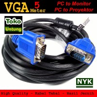 Kabel VGA 5 Meter Male to Male