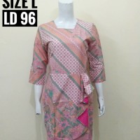 INDB071 Liesha Premium Dress Batik Remaja Katun Baju Wanita Murah