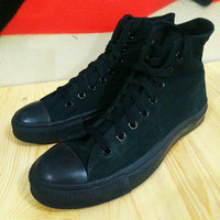 Sepatu Converse CT Hi Black Mono Second Original