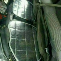 Peredam Panas Kursi Jok Depan Toyota HiAce ALumunium Silver