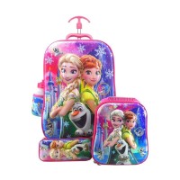 TAS SEKOLAH TROLI ANAK KOPER ANAK 4IN1 6D KARAKTER SB324 FROZEN