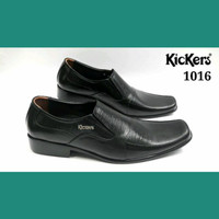 Sepatu Formal Pria - KICKERS 1016 black - Super - Kulit Asli