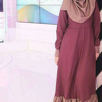 mermaid dress gaun baju wanita muslim hijab longdress artis gaul