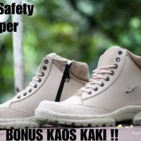 SEPATU PRIA NIKE GRAND SAFETY BOOTS BIKERS STEEL TOE / UJUNG BESI