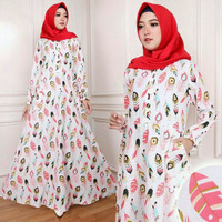 GAMIS SYARI KATUN JEPANG BAJU MUSLIM WANITA BUSUI FRIENDLY