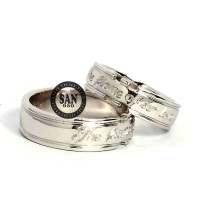 cincin nikah kawin couple emas putih 3380