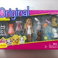 ANK0019 SET 3 Baju Barbie Mini Original Mattel Mainan Anak Gift Girl