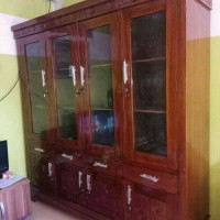 lemari buku pintu 4 jati lemari pajangan minimalis