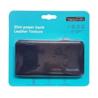 Bcare Slim Powerbank Leather Texture Integrated Micro USB 7800 Mah