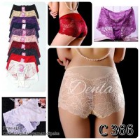 A18173 CD Full Renda Size Besar Celana Dalam Renda Denla 366