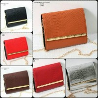 Tas Dompet Pesta Selempang Tenteng Wanita Croco Chanel 2144