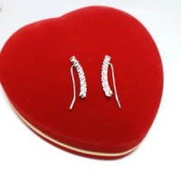 ANTING WANITA PERAK SILVER 925 LAPIS EMAS PUTIH. ANTING Limited