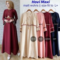 HOVI MAXI/DRESS MURAH/GAMIS SYARI/TANAH ABANG/KATUN JEPANG/MURAH WANIT