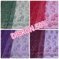 PROMO : Brokat Semi Perancis / Brokat Cantik ANEKA WARNA