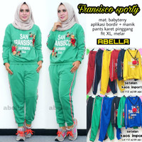 baju setelan olahraga wanita fransisco sporty muslim modern lucu unik