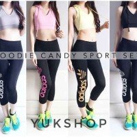 HOODIE SET- BAJU SETELAN OLAHRAGA WANITA- LEGGING SPORT BRA ZUMBA