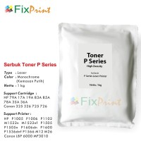 Serbuk Toner P Series Putih, Printer HP P1005 P1006 P1102 M1522n